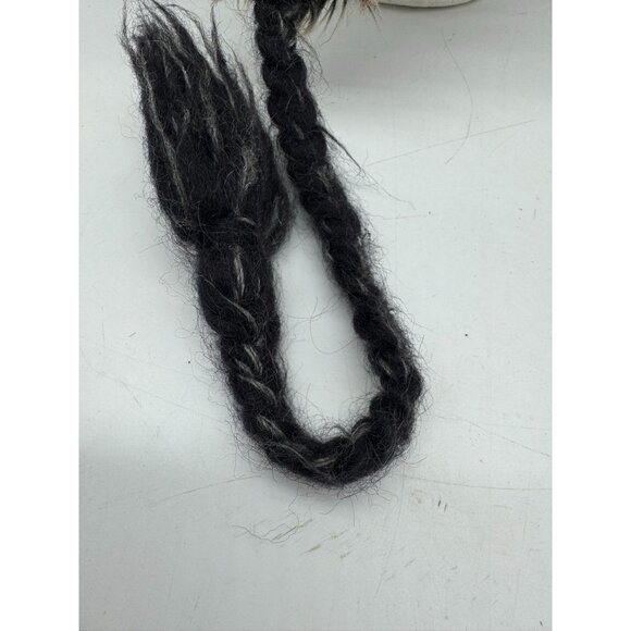 American Eagle Outfitters Trapper Hat With Faux Fur & Pom Pom Black/Gray Wool/Al - Picture 10 of 11